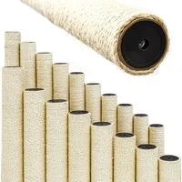 eyepower Ersatz-Kratzbaumstamm Ersatzsäule - 15 cm Sisalstamm für Katzenkratzbaum - Ersatzstamm M10, Ø 7,1 cm dicke Sisalsäule - Katzenbaum Ersatzteil - Sisal Kratzstamm