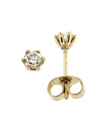 Orolino Ohrringe Gold 585 mit 2 natürlichen Brillanten zus. 0,30ct.