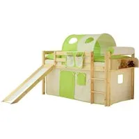 Ticaa Hochbett Rutschbett "Manuel" Kiefer Natur Classic
