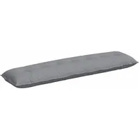 vidaXL Rückenkissen Rückenkissen Hellgrau 200 x 19 x 50 cm Stoff, 1-tlg.