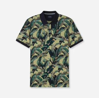 OLYMP - Polo AOP mint - Gr. - M