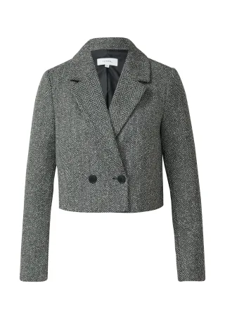comma - Indoor-Blazer schwarz|grau - Gr. - 34