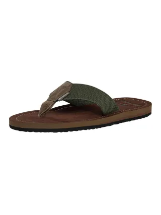 Barbour Toeman Flip-Flops, Grün