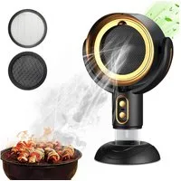 AKKEE Absauganlage Tragbare Mini Dunstabzugshaubem, Tischhaube, Außen-Grillabzugshaube, Tragbare Mini Dunstabzugshaube für Küche Camping und Grillen