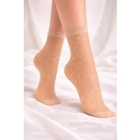 Lycille Feinsocken Transparente Damen Socken mit Ornamentmuster – Fashion Söckchen