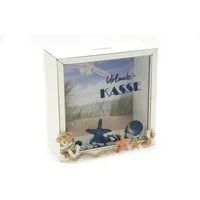 ELLUG Spardose Spardose aus Holz mit sommerlichen Hintergrund 15*15*6cm, (1-tlg), ideales Geschenk