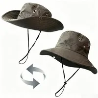 MOPUEA Sonnenhut Verstellbarer Outdoor-Sonnenhut UV-Schutz faltbar für Damen & Herren (1-St) Atmungsaktiv, winddicht, ideal für Wandern, Angeln, Camping & Freizeit