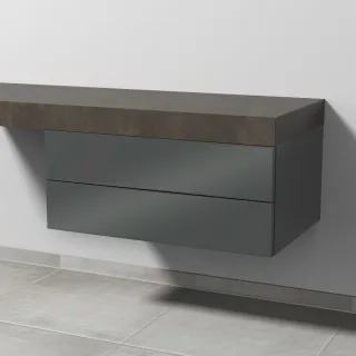 Sanipa Unterschrank 2morrow (P2185) 340x800x520 Anthrazit-Glanz, P218579 P218579