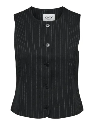 ONLY - ONLMALENA-REINA WAISTCOAT TLR NOOS Black - Gr. - 36