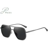 PACIEA Sonnenbrille Herren Metallrahmen UV Schutz Outdoor Fahrer (8692-St)