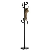 IDIMEX Kleiderständer MILA, Kleiderständer Standgarderobe Kleiderhaken in schwarz grau oder weiss