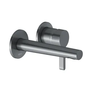 Keuco EHM-Waschtischarmatur Edition 400 51516, UP, Ausl., 187 mm, Schwarzchrom geb., 51516130201 51516130201