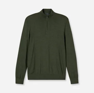 OLYMP - OLYMP Casual Strick oliv - Gr. - XXL
