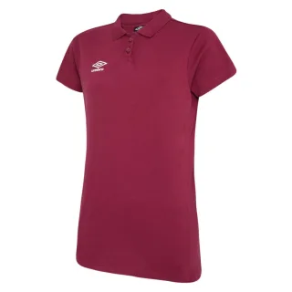 Umbro Womens/Ladies Club Essential Polo Shirt (New Claret/Weiß)