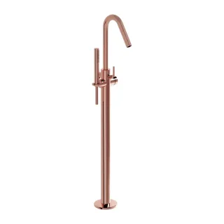 VitrA Origin Einhebel-Wannenfüll- und Brausearmatur Bodenmontage Kupfer Soft,A4268129 A4268129