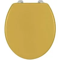 WENKO WC-Sitz Prima, matt, aus MDF, feuchtigkeitsresistent, Edelstahlbefestigung