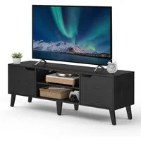 VASAGLE Lowboard, mit verstellbarer Ablage, 147cm lang, für Fernseher bis zu 65 Zoll