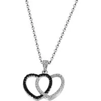 Firetti Kette mit Anhänger Schmuck Geschenk Silber 925 Halsschmuck Halskette Ankerkette Herz, mit Zirkonia (synth)