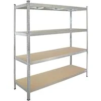 TRUTZHOLM Steckregal 180x160x60 cm Traglast 1t Steckregal Lagerregal Werkstattregal, Set