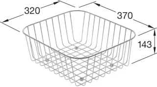 Villeroy & Boch Zubehör Drahtkorb 984100 Edelstahl, 984100K1 984100K1