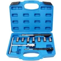 CCLIFE Demontagewerkzeug 10tlg Diesel Injektor Fräser Dichtsitzfräser Inspritzdüsen Werkzeug, B: 24 cm, L: 31 cm