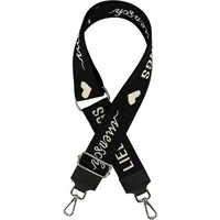 Adel Bags Schulterriemen Taschengurt Schwarz, Verstellbarer Taschenriemen, 5cm Breit hergestellt in Italien