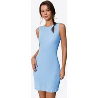 Imily Bela Strickkleid Damen Rückenfreies Schlankes Minikleid (Packung, 1-tlg., 1per-Pack) Ärmelloses
