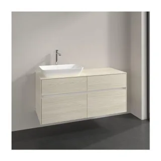 Villeroy und Boch Collaro Waschtischunterschrank C11300AA 120x54,8x50cm, Waschtisch links, white oak