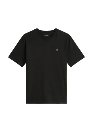 Marc OPolo Casual - T-Shirt regular garment-dyed Black - Gr. - S