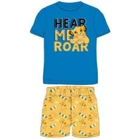Disney The Lion King Pyjama Kurzer König der Löwen Pyjama „Hear Me Roar“, 100% Baumwolle, 98–128 (Set, 2 tlg., Set bestehend aus Oberteil und Hose)
