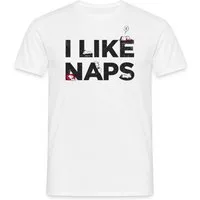 Spreadshirt T-Shirt Peanuts Snoopy I Like Naps Lustiger Spruch Männer T-Shirt (1-tlg)