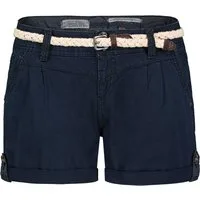 SUBLEVEL Shorts Damen Bermudas kurze Hose Baumwolle Hotpants Chino Sommer Hose Leichte Bermuda mit Stretchkomfort, Hotpant und Flechtgürtel