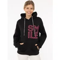 Zwillingsherz Hoodie "Alissa 2.0" mit SMILE Stickerei vorne und hinten