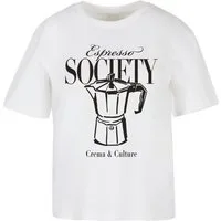 Miss Tee T-Shirt Miss Tee Espresso Society Tee (1-tlg)