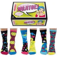 United Oddsocks Freizeitsocken Mojitoes Cocktail Oddsocks Socken in 37-42 im 6er Set