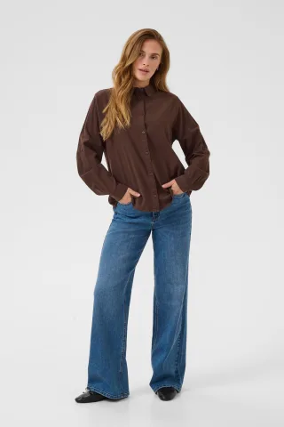 Langarm - Hemd KAnaya Langarm - Hemd Regular fit brown
