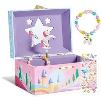 JOYIN Schmuckkasten JOYIN Musikalisches Schmuckkästchen für Mädchen, Einhorn Spielzeug