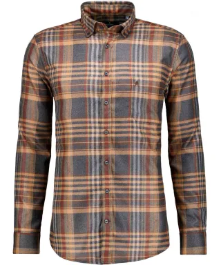 RAGMAN - Karo-Hemd Ceramica Zimt - Gr. - XXL