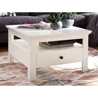 trendteam Couchtisch Couchtisch Baxter, Landhausstil, weiß, 70x70 cm (no-Set), Breite 70 cm,Tischplatte aus Holzwerkstoff