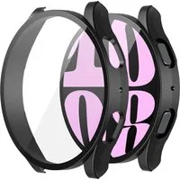 MSM Smartwatch-Hülle Hülle für Samsung Galaxy Watch 6 40mm / 44mm Schutzglas Case