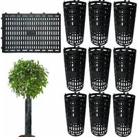 GarveeMore Gartenpflege-Set 10pcs Pflanze Stamm Protectors Verstellbare Baum Wraps Mesh Baum Stamm
