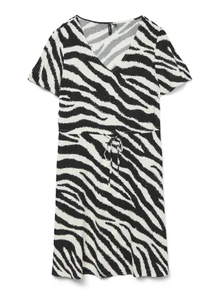 VERO MODA - VMEASY JOY SS SHORT DRESS WVN GA Birch - Gr. - XS