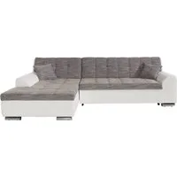 DOMO collection Ecksofa TREVISO viele Bezüge, auch in Cord, L-Form, 267x178 cm, mit Bettfunktion, inkl. Zierkissen, Unser Dauertiefpreis