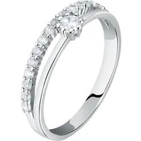 Live Diamond Diamantring Live Diamond Damen-Damenring Smaragd