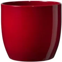 Heimwerkercenter Übertopf SK - Soendgen Keramikübertopf Serie Basel ø8 cm, bordeaux glänzend