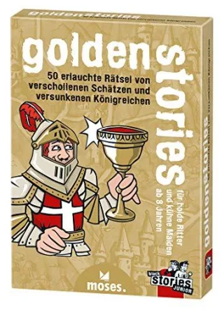 moses. black stories Junior golden stories | 50 erlauchte Rätsel | Das Rätsel Kartenspiel für Kinder