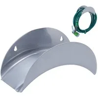 relaxdays Wandschlauchhalter 2x Metall Schlauchhalter für die Wand