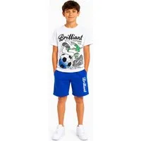 Fashion Boy T-Shirt & Shorts T-Shirt + Shorts Sommerset 2er Set Bermuda Sweatshorts Sommer (Set, T-Shirt und Shorts)