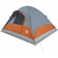 vidaXL Kuppelzelt Kuppel-Familienzelt 6 Personen Orange Wasserdicht, Personen: 6 (1 tlg)