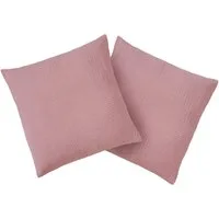 OTTO home Kissenbezug Bailee, (2 Stück), weiche Musselin Qualität, viele Farben erhältlich, Bezug in 50x50 cm